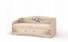 Кровать-диван Бабочки с ящиками - Фото