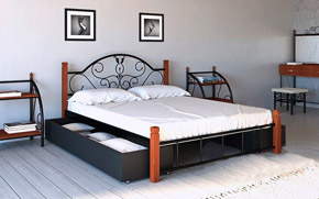 Кровать Анжелика на деревянных ногах - Фото_7