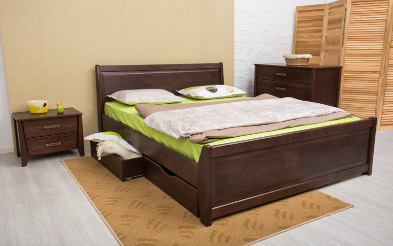 Кровать Сити с филенкой с ящиками 120х200 см. Олимп  - Фото