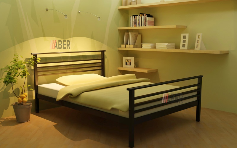 Ліжко Лєкс-2 90х200 Метакам - Фото