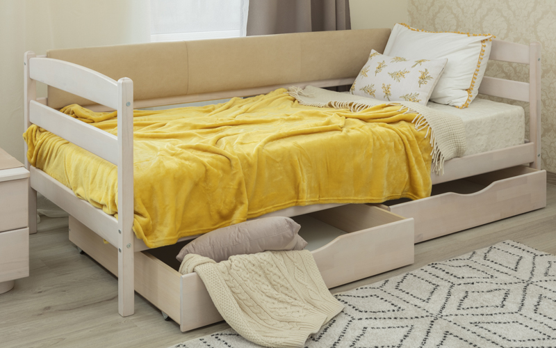 Кровать Марио мягкая спинка 80х190 см. Олимп  - Фото