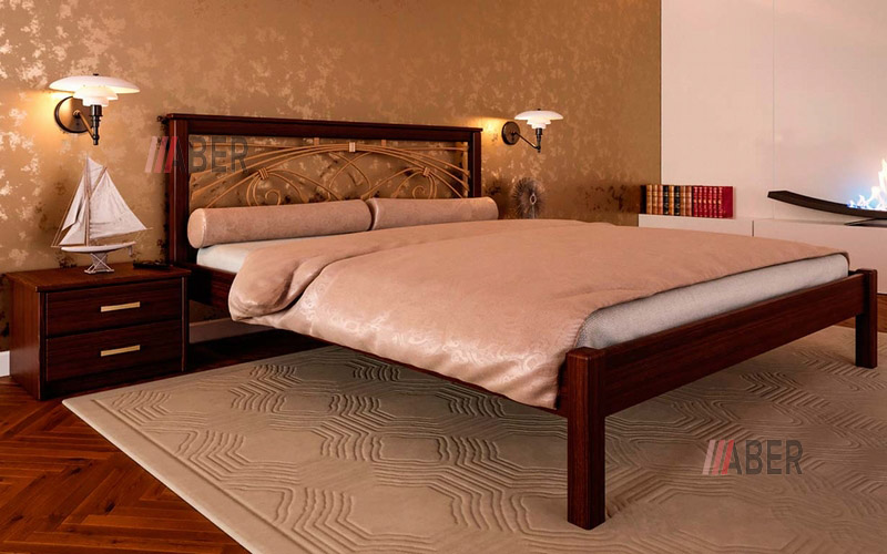 Кровать Модерн с ковкой 180х200 ЧДК - Фото