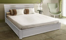 Ліжко Маріта V з механізмом колір білий - Фото