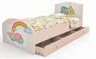 Ліжко Зайки з шухлядами - Фото