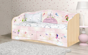 Ліжко-диван Віяло з шухлядами - Фото