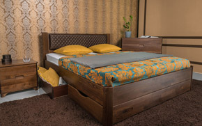 Ліжко Грейс з шухлядами - Фото