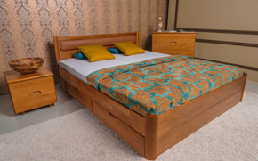 Ліжко Марго М'яке з шухлядами - Фото