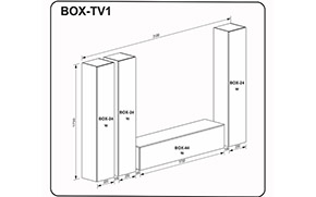 Гостинный набор BOX TV1  - Фото_2