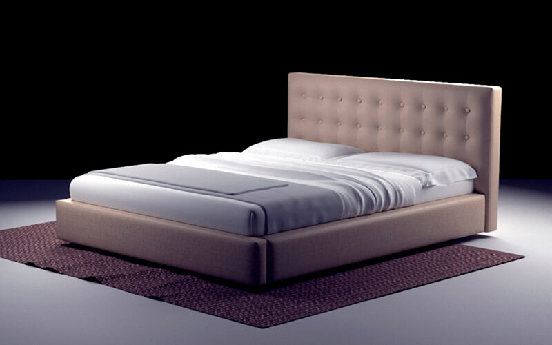 Ліжко Белла з механізмом (з матрацем) 160х190 см. Катунь - Фото