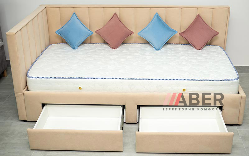 Ліжко D003 з шухлядами 90х200 см. Rizo Meble - Фото