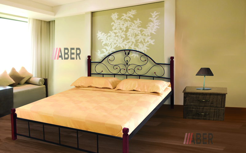 Ліжко Анжеліка на дерев'яних ногах 160x200 cм. Meтaл-Дизaйн - Фото