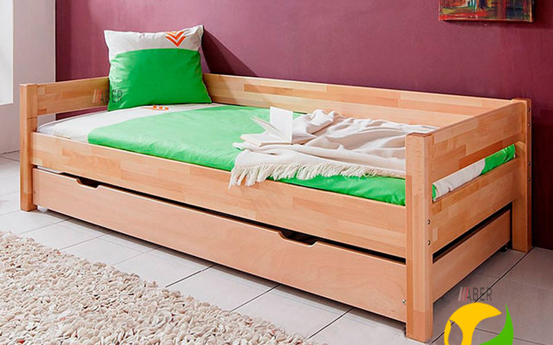 Ліжко b020 з шухлядою  80х200 см. Mobler - Фото