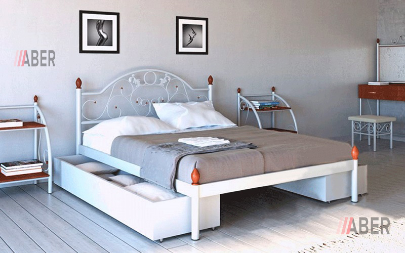 Ліжко Франчєска 160x190 cм. Meтaл-Дизaйн - Фото
