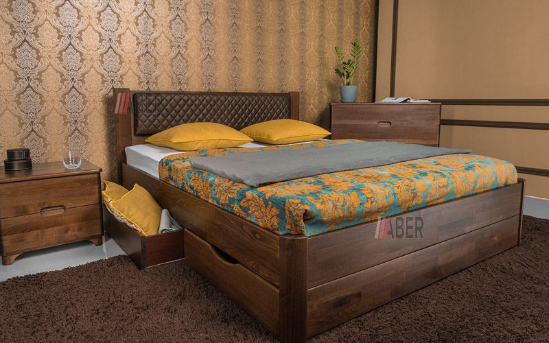 Ліжко Грейс з шухлядами 120х190 см. Олімп  - Фото