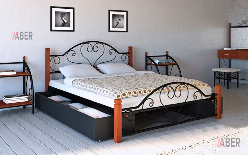 Ліжко Джоконда на дерев'яних ногах - Фото_1