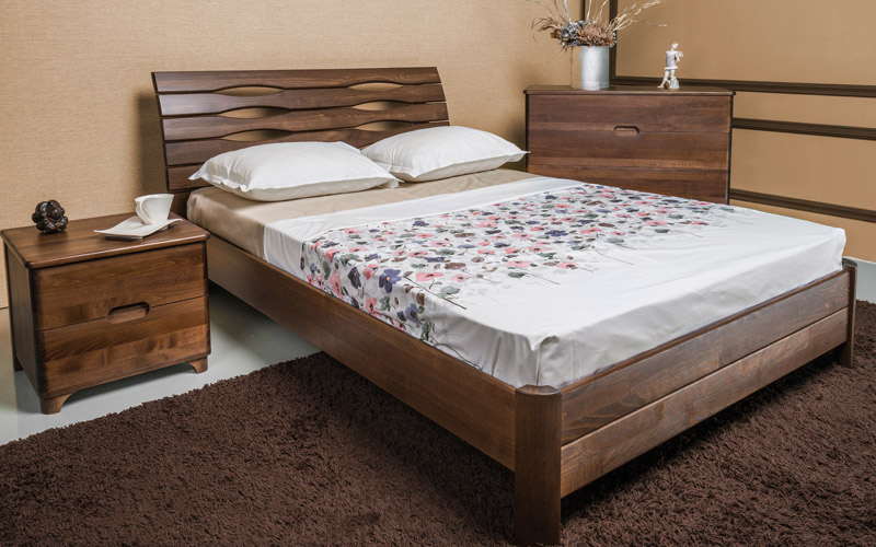 Ліжко Маріта S 160х200 см. колір бук Олімп  - Фото