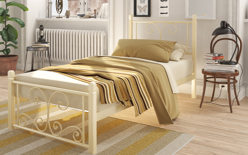 Ліжко Нарцис Міні на дерев'яних ногах 80x190 cм. Тенеро - Фото