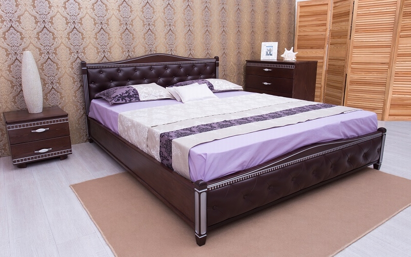 Ліжко Прованс М'яка спинка ромби 160х200 см. Олімп  - Фото