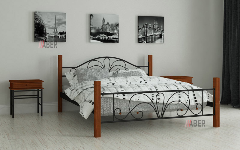 Ліжко Ізабелла 160x190 cм. Mадера - Фото