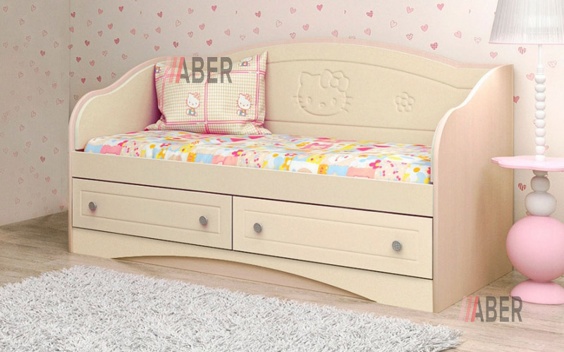 Ліжко-диван Кідді з шухлядами 70х140 см. Вальтер - Фото