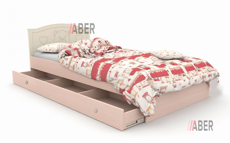 Ліжко Кідді з шухлядами 90х190 см. Вальтер - Фото