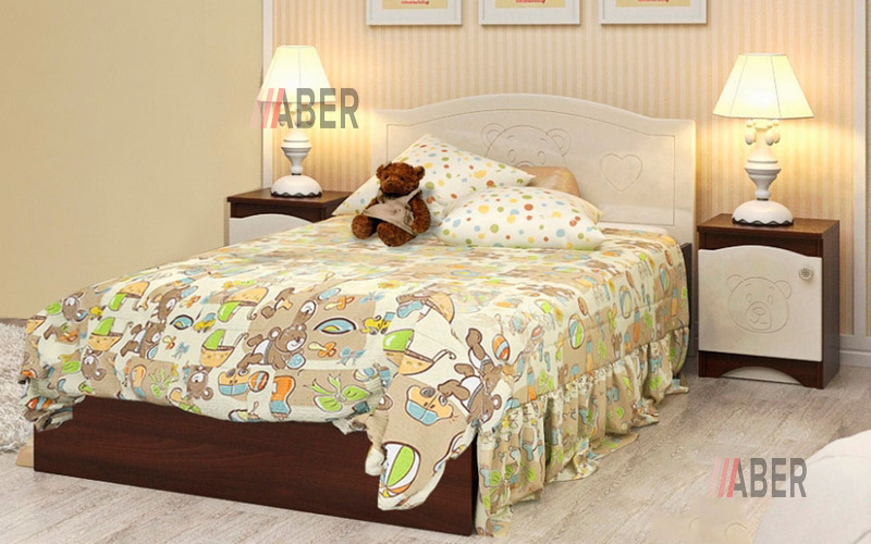 Ліжко Ведмедик з шухлядами 90х190 см. Вальтер - Фото