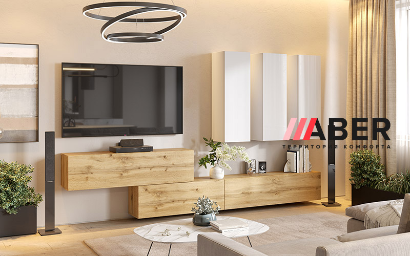 Гостинный набор BOX COLOUR (BOX COLOUR-22 3шт, BOX COLOUR-42 TV105 1шт, BOX COLOUR-43 TV140 2шт) Миро Марк - Фото
